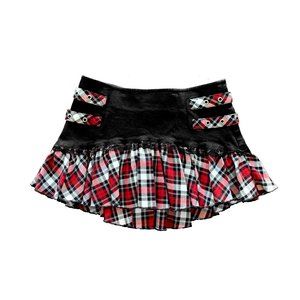 Tripp NYC Plaid Mini Skirt